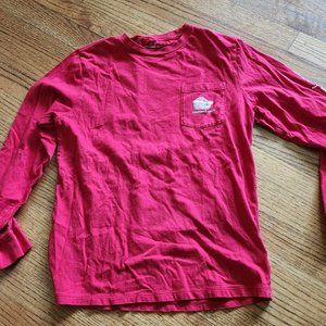 Boys Vineyard Vines Santa long sleeve shirt